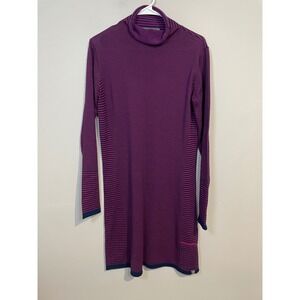 Title‎ Nine Mock Neck Striped Sweater Dress Size Medium Outdoor Camping Hiking